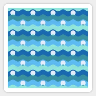 Ocean Pearls Pattern - Mist Sticker